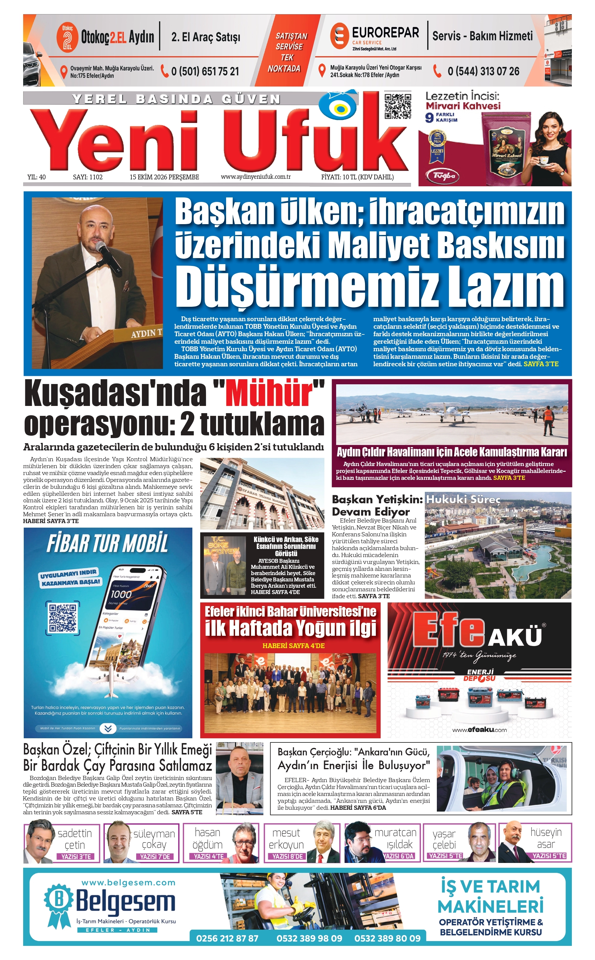 Aydın Yeni Ufuk Gazetesi