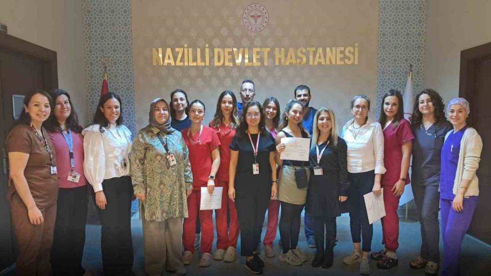 Nazilli’de ameliyathane hemşireleri sertifikalarını aldı
