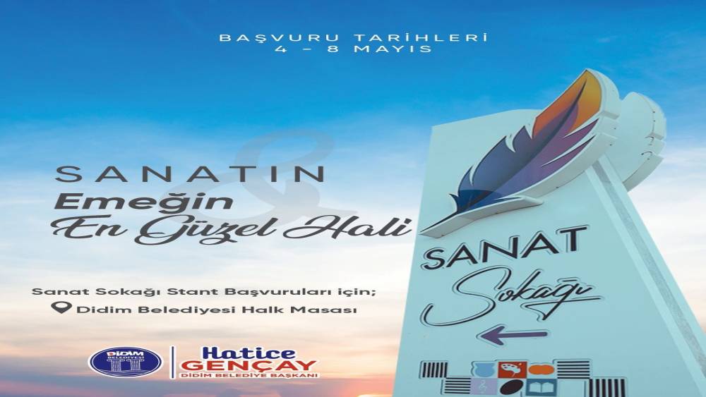 Didim Sanat Sokağı i&ccedil;in başvurular başlıyor
