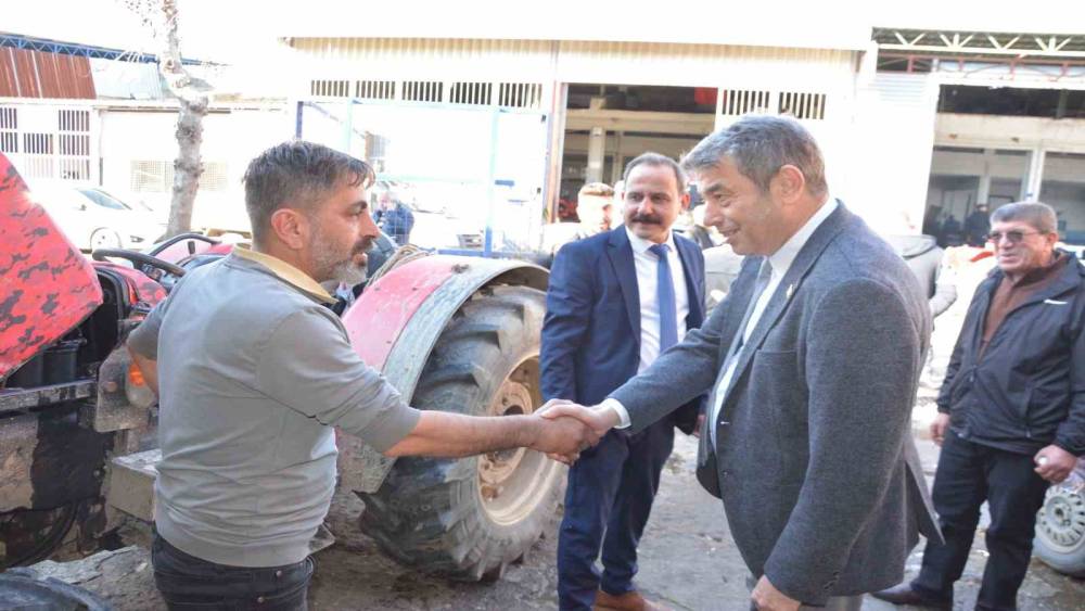 AYESOB Başkanı K&uuml;nkc&uuml;, Kuyucak&rsquo;ta esnaflarla buluştu