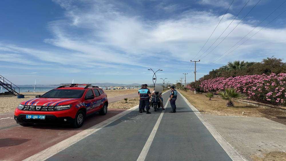 Kuşadası’nda motosiklet denetimi