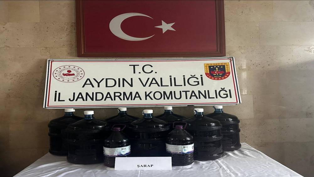 Germencik’te 150 litre el yapımı içki ele geçirildi