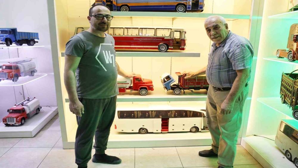Hobisi ekmek kapısına dönüştü, el yapımı maket araçlar dünyaya açıldı
