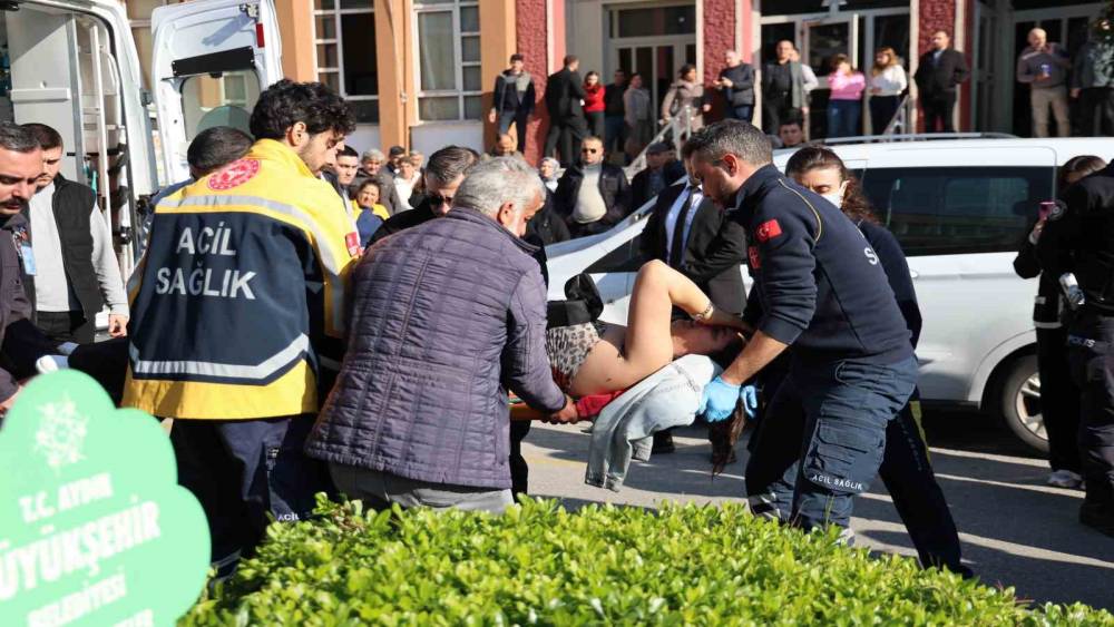 Saldırı anı an be an güvenlik kamerasına yansıdı
