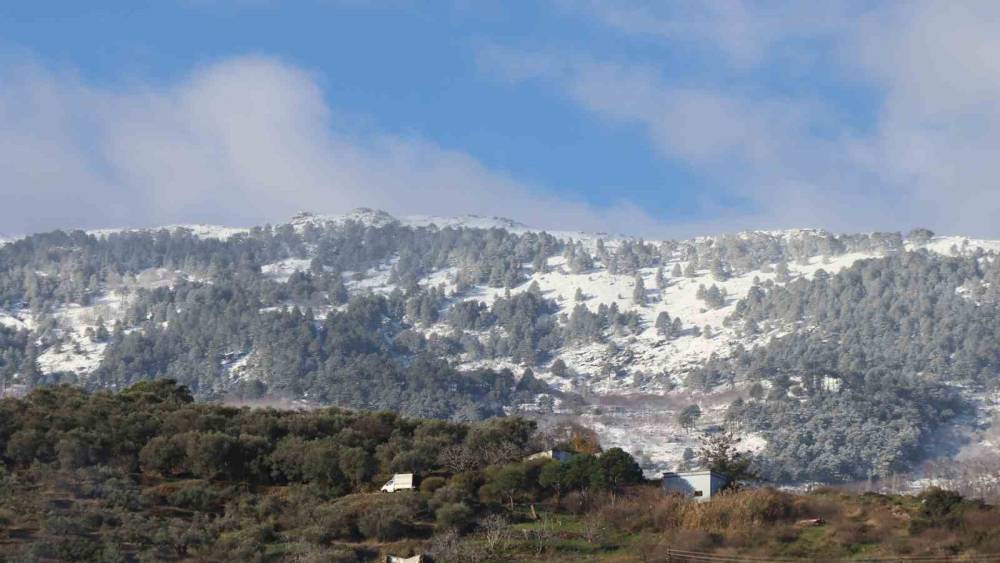 Aydın&rsquo;ın y&uuml;ksek kesimleri beyaza b&uuml;r&uuml;nd&uuml;
