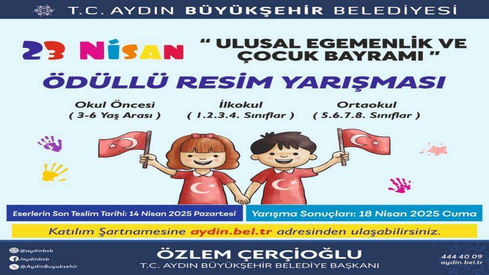 BAŞKAN ÇERÇİOĞLU’NDAN 23 NİSAN TEMALI ÖDÜLLÜ RESİM YARIŞMASI