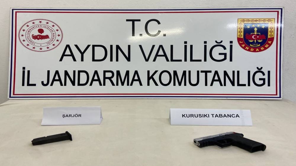 SULTANHİSAR’DA KURUSIKI TABANCA ELE GEÇİRİLDİ