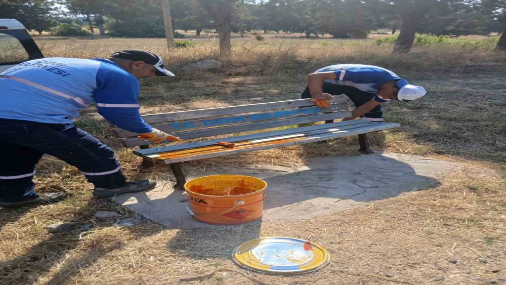 Didim&rsquo;de park ve ortak kullanım alanlarında bakım seferberliği
