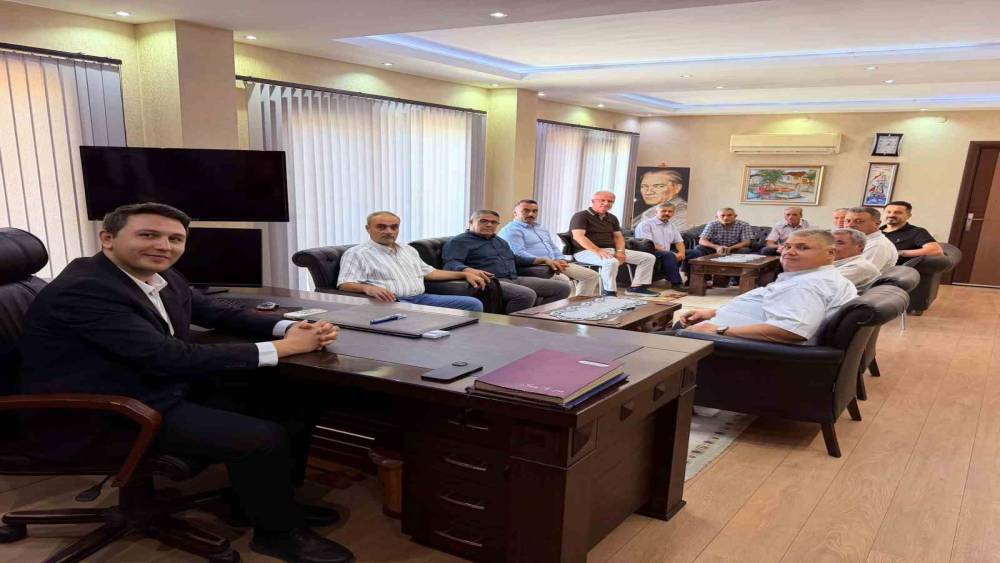 Buharkentli muhtarlar, Kaymakam Haydaroğlu ile g&ouml;r&uuml;şt&uuml;