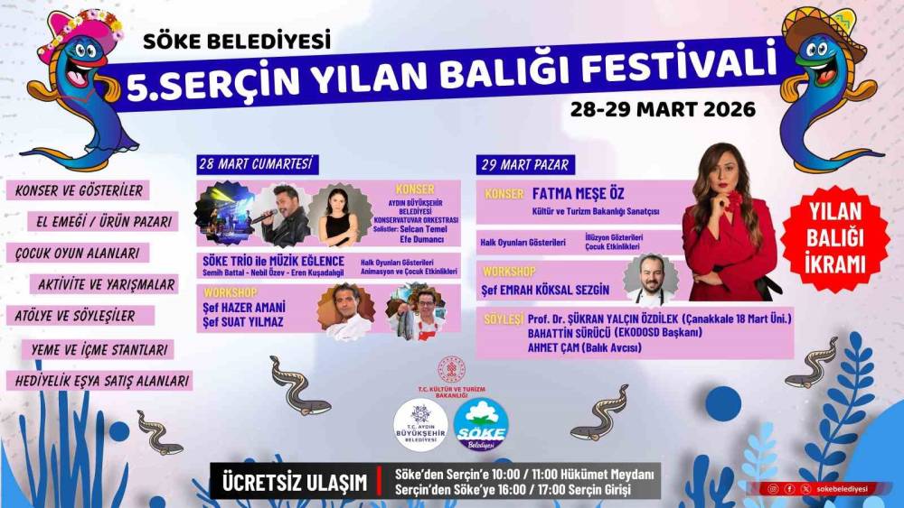 S&ouml;ke&rsquo;de Yılan Balığı Festivali coşkusu başlıyor

