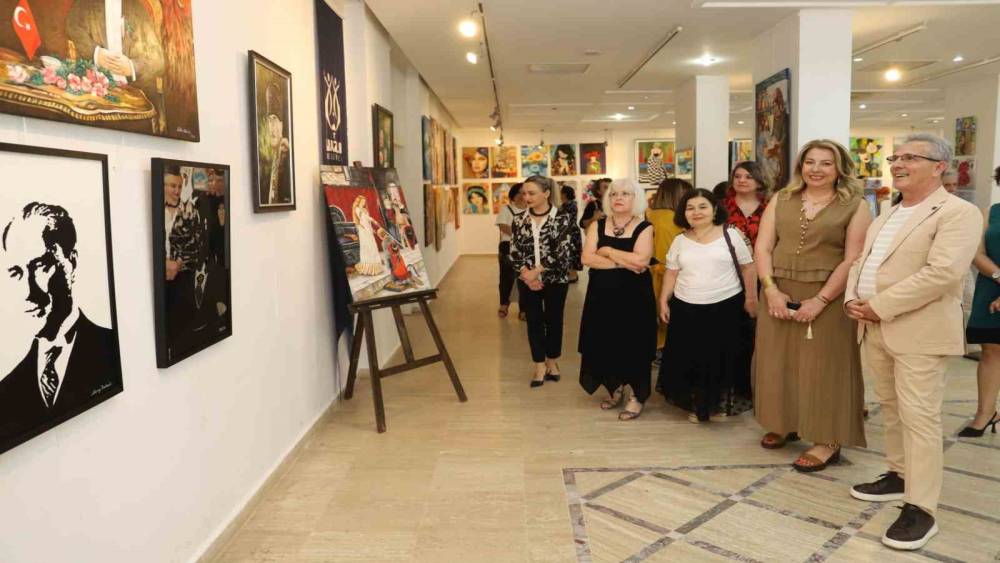 Nazilli&rsquo;de yağlı boya resim sergisi a&ccedil;ıldı
