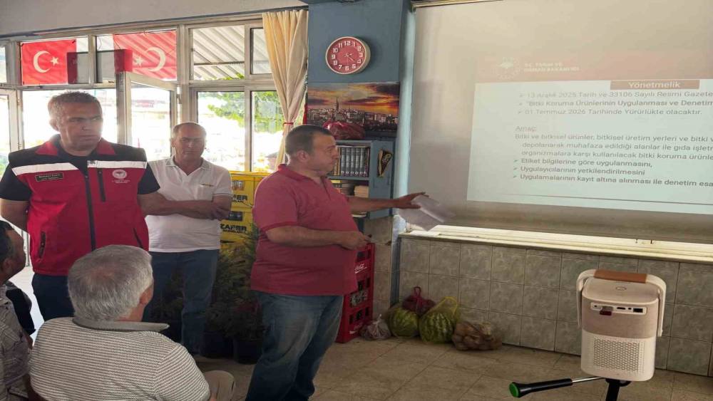 &Ccedil;ift&ccedil;iler bitki koruma ve tarımsal destekler konusunda bilgilendirildi
