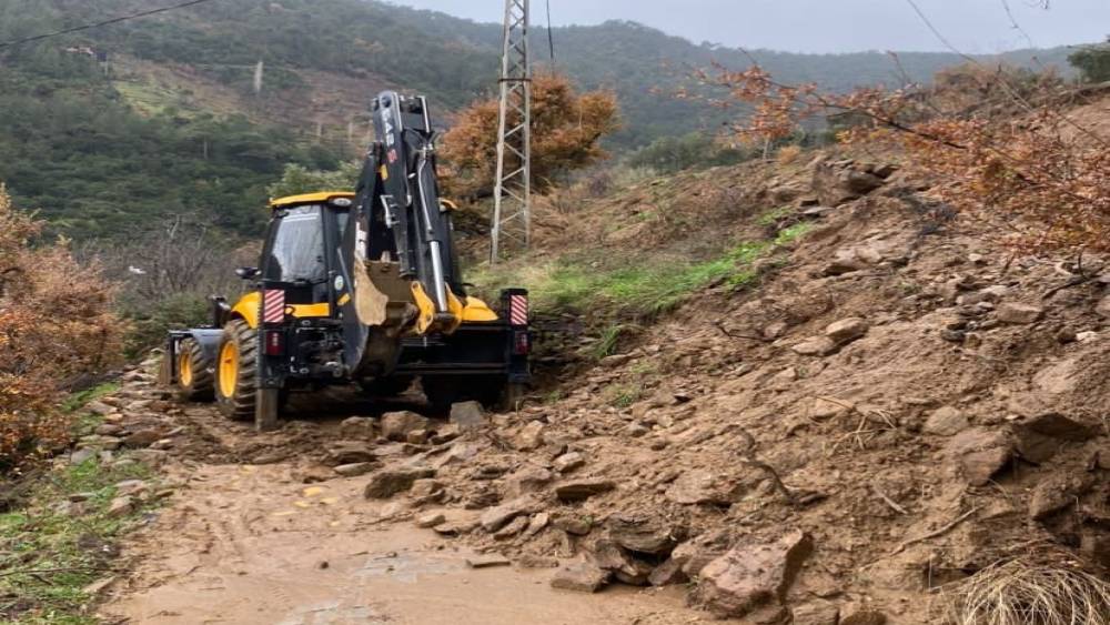 Bozdoğan&rsquo;da yağış sonrası ekipler sahada
