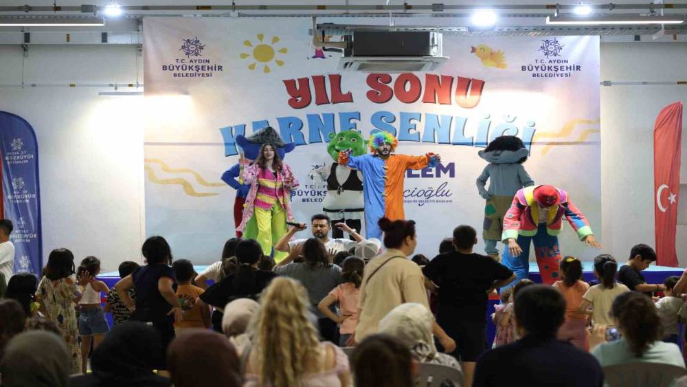 Aydın&rsquo;da yıl sonu karne şenliği başladı
