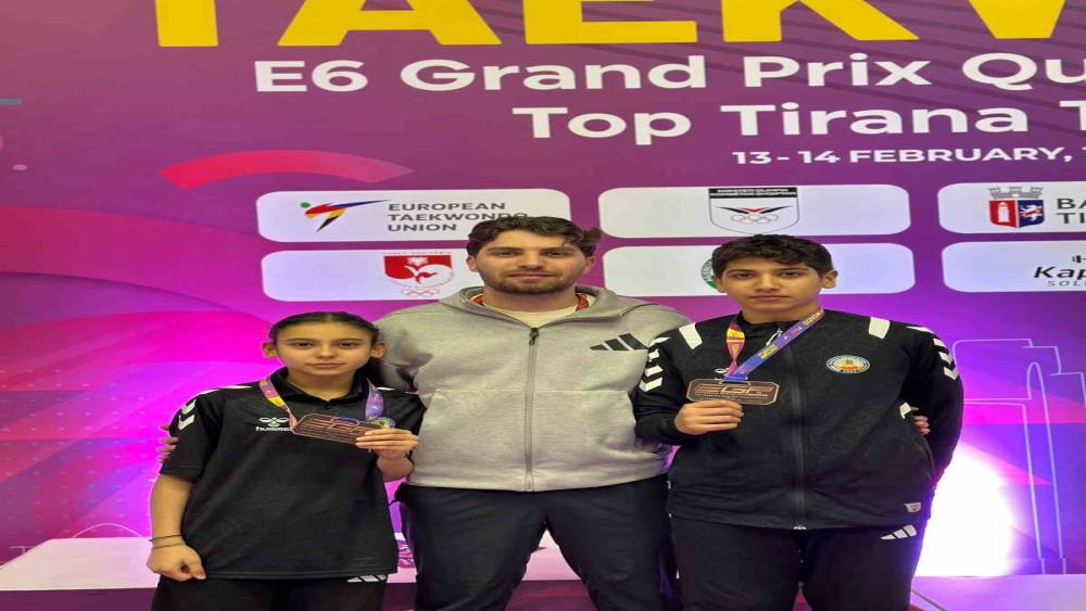 Avrupa Taekwondo m&uuml;sabakasında Kuyucaklı sporculardan &ccedil;ifte bronz
