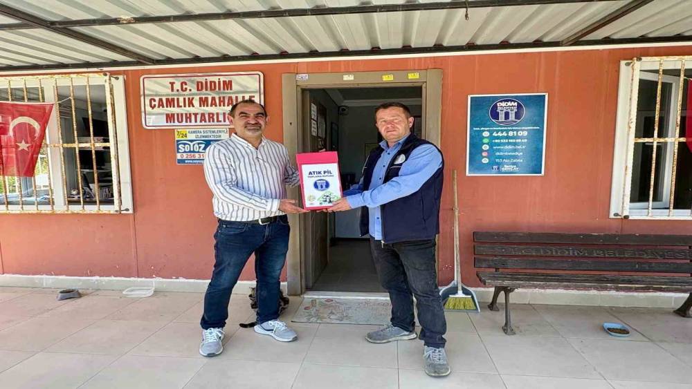 Didim&rsquo;de atık piller geri d&ouml;n&uuml;ş&uuml;me kazandırılıyor
