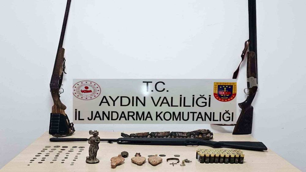 Aydın&rsquo;da Jandarmadan tarihi eser ka&ccedil;ak&ccedil;ılığı operasyonu
