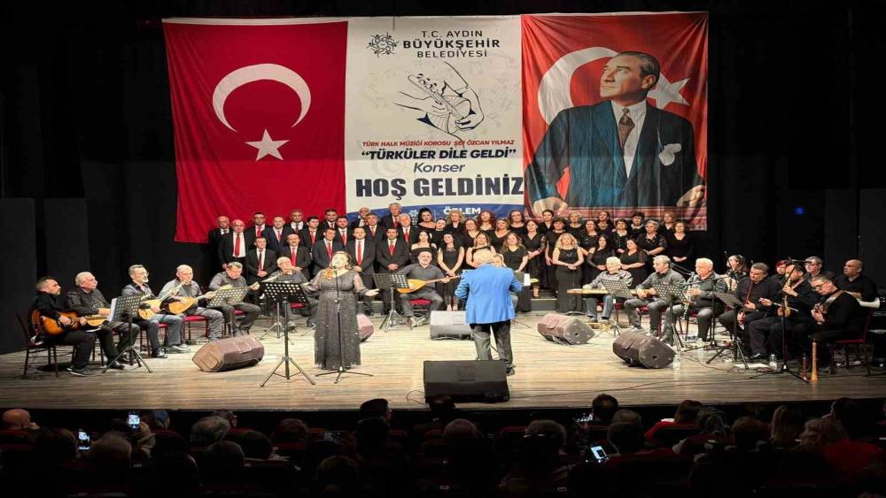 Aydın&rsquo;da "T&uuml;rk&uuml;ler dile geldi" konseri ger&ccedil;ekleştirildi
