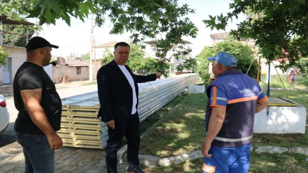 Yenipazar’daki parklar, meydanlar ve caddeler güzelleşiyor