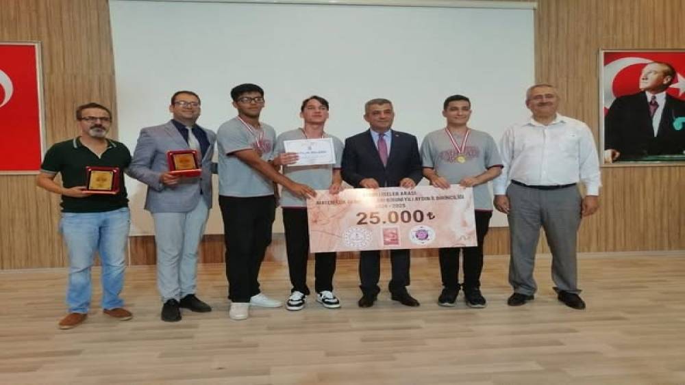 Kuşadalı öğrenciler Matematik Olimpiyatlarında il birincisi oldu
