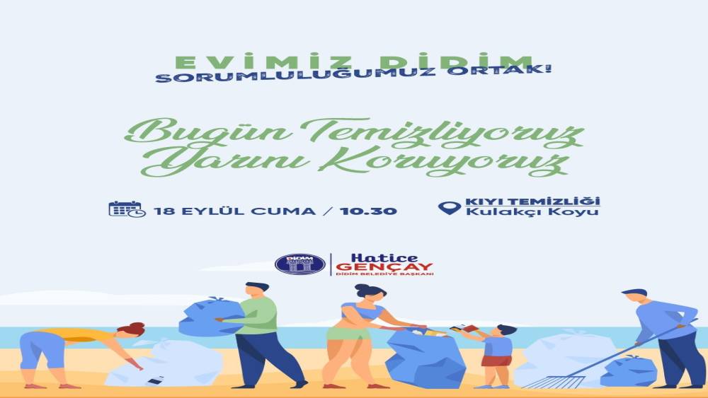 Didim&rsquo;de kıyı temizliği yapılacak
