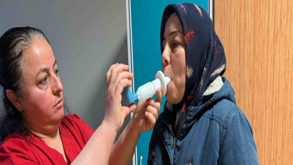 Nazilli&rsquo;de vatandaşlara solunum testi yapıldı
