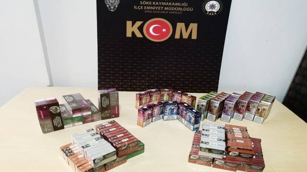 SÖKE'DE ELEKTRONİK SİGARA OPERASYONU 