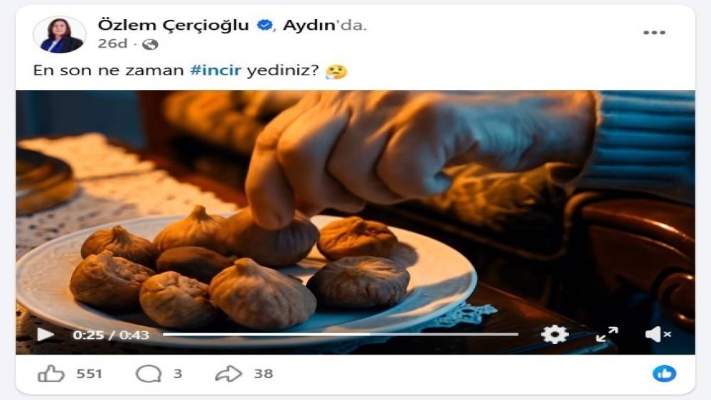Başkan &Ccedil;er&ccedil;ioğlu&rsquo;ndan incir tanıtım filmi
