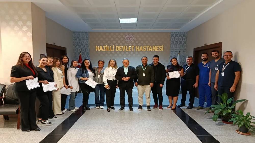 Nazilli&rsquo;de acil bakım hemşireleri sertifikalarını aldı
