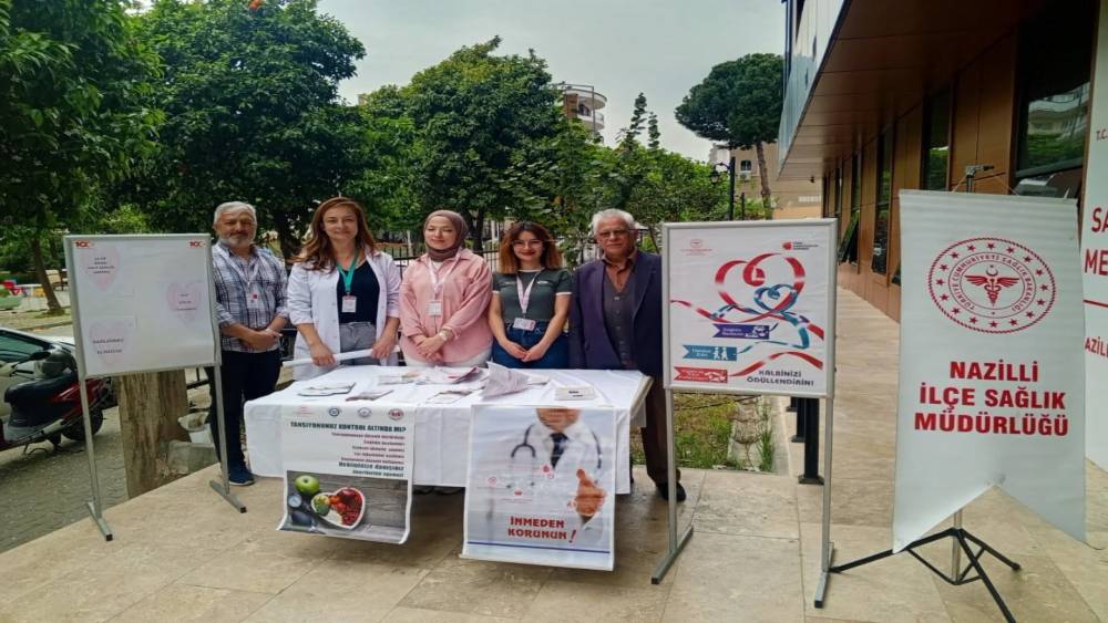 Nazilli&rsquo;de vatandaşlara kalp sağlığı anlatıldı
