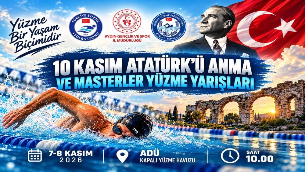 Aydın&rsquo;da Atat&uuml;rk&rsquo;&uuml; Anma ve Masterler Y&uuml;zme Yarışları d&uuml;zenlenecek