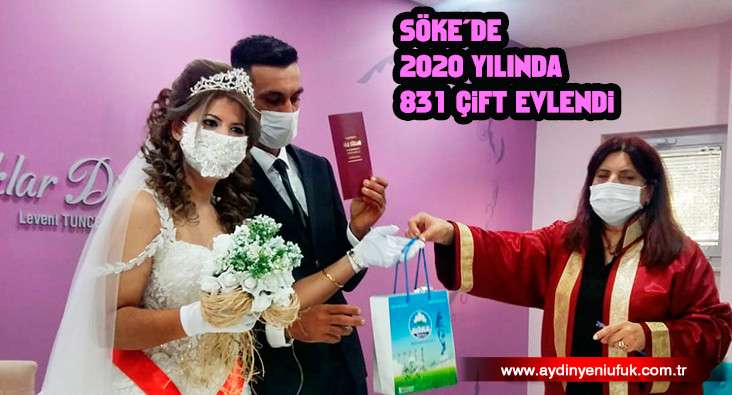 Söke’de 2020 Yılında 831 Çift Evlendi