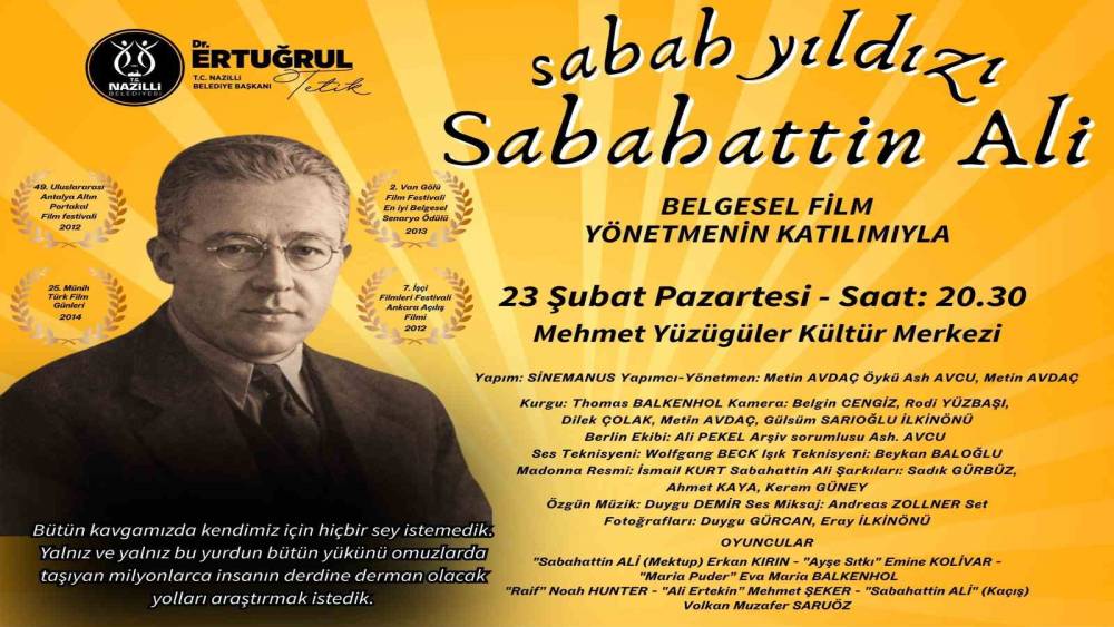 Nazilli&rsquo;de sanat dolu bir gece yaşanacak
