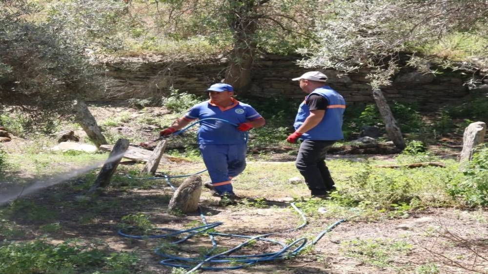 Direcik Mahallesi’nde belediye ekipleri iş başı yaptı