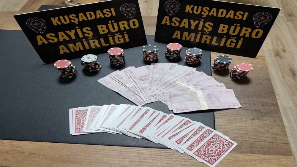 Kuşadası&rsquo;nda &rsquo;kumar&rsquo; baskını
