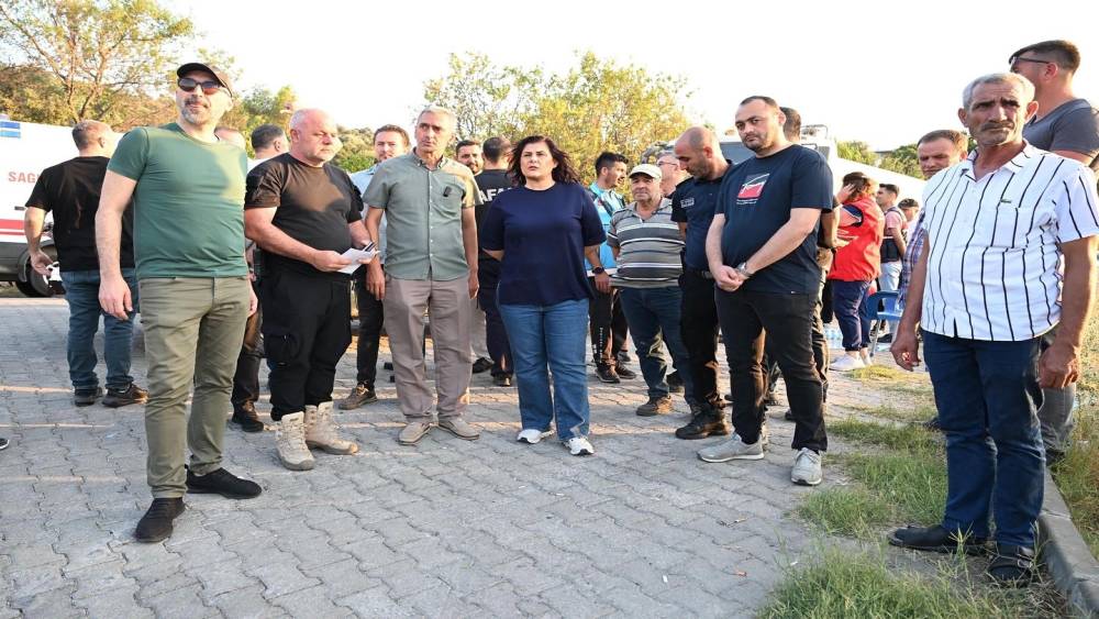 ÖZLEM ÇERÇİOĞLU YANGIN BÖLGESİNDE 
