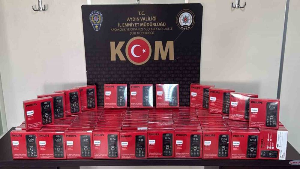 Aydın&rsquo;da ka&ccedil;ak telefon operasyonu: 100 cihaza el konuldu
