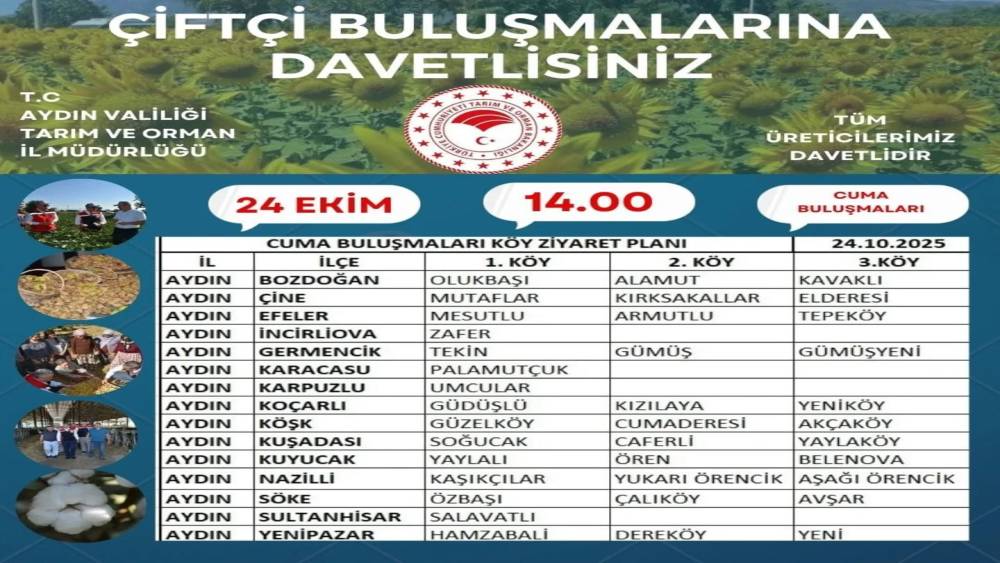 Aydın’da ’çiftçi buluşmaları’ sürüyor
