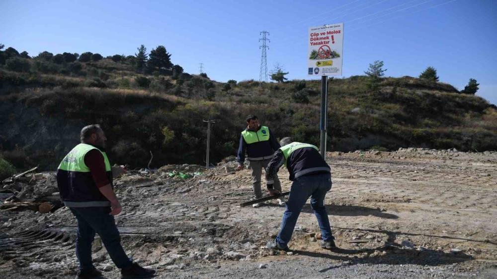 Kuşadası Belediyesi&rsquo;nden ka&ccedil;ak moloz d&ouml;k&uuml;m&uuml;ne karşı seferberlik
