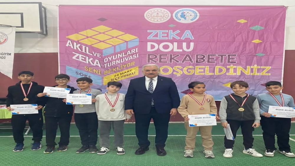 Akıl ve Zeka Oyunları İl&ccedil;e Turnuvası S&ouml;ke&rsquo;de tamamlandı
