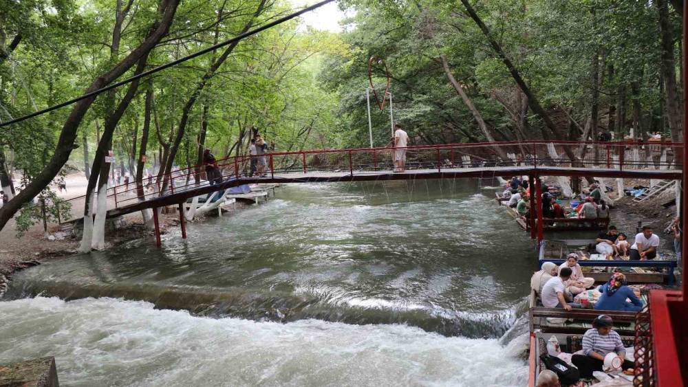 Bozdoğan’daki piknik alanı sıcak yaz günlerinde serinletiyor
