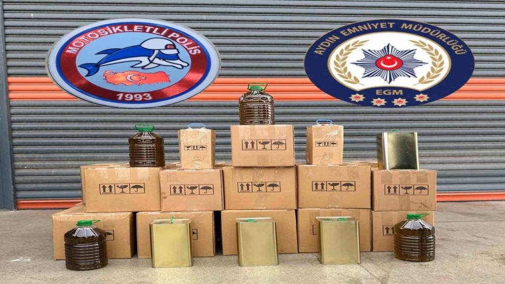 Polis ekipleri yakaladı, sahte yağlara el konuldu