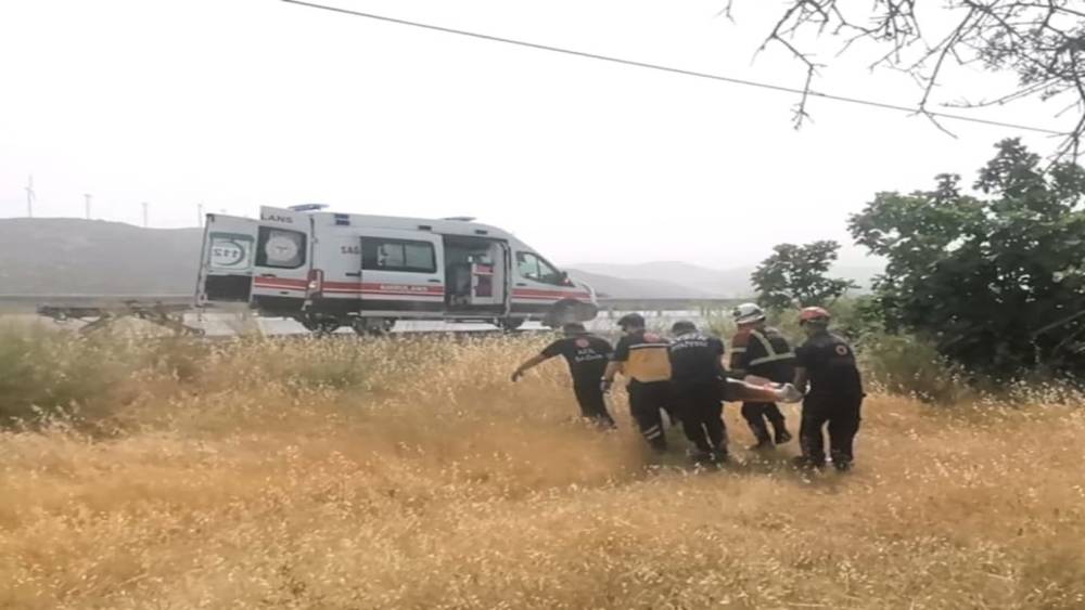 Didim’de araç takla attı: 1 yaralı

