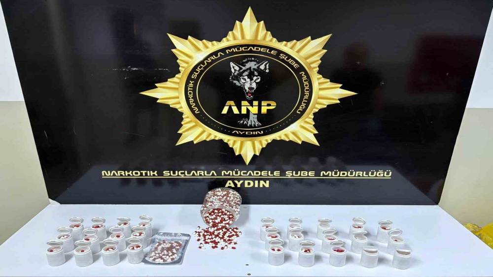 Aydın&rsquo;da uyuşturucu operasyonu: 2 bin 456 sentetik ecza ele ge&ccedil;irildi