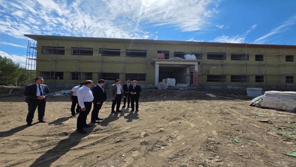 Pamuk&ouml;ren Ortaokulu inşaatında &ccedil;alışmalar s&uuml;r&uuml;yor