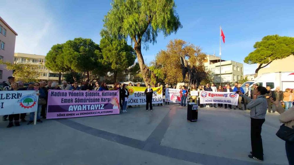 Söke’de Kadına Şiddete Karşı Farkındalık Yürüyüşü düzenlendi