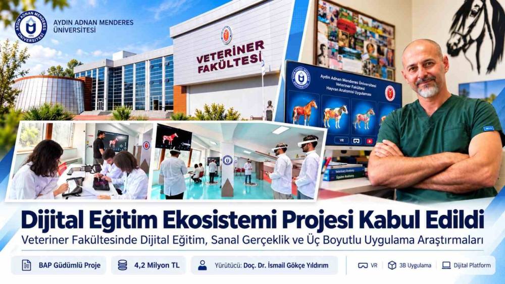 AD&Uuml; Veteriner Fak&uuml;ltesi "Dijital Eğitim Ekosistemi" projesi kabul edildi
