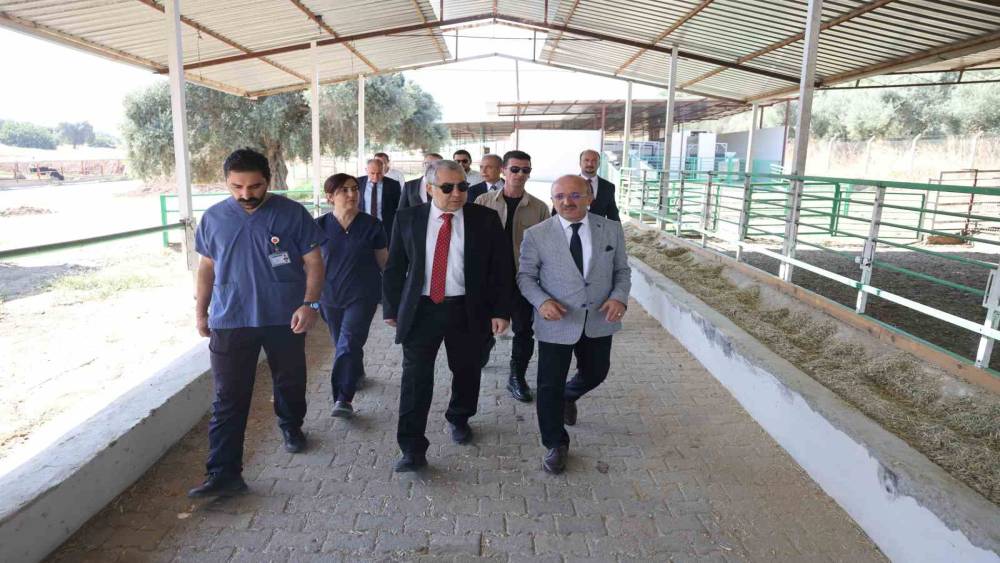 AD&Uuml; Rekt&ouml;r&uuml; Kent, Ziraat Fak&uuml;ltesi&rsquo;nde incelemelerde bulundu
