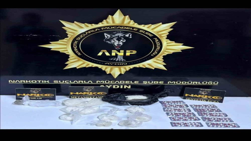 Aydın’da bin 800 gram uyuşturucu madde ele geçirildi