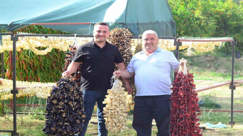 Nazilli&rsquo;de kurutmalık sebze oymacılığı "bacasız fabrikaya" d&ouml;n&uuml;şt&uuml;
